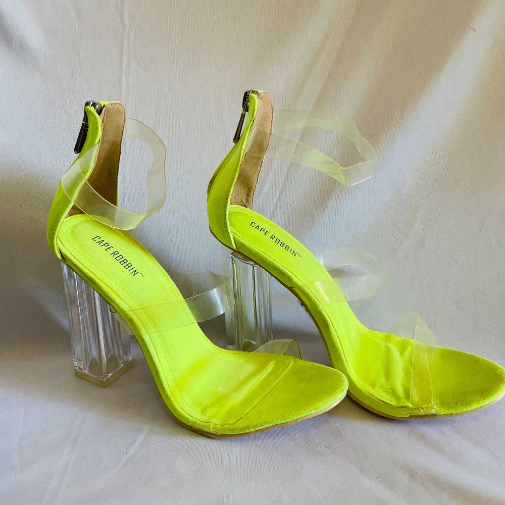 Neon Cape Robbin Heels